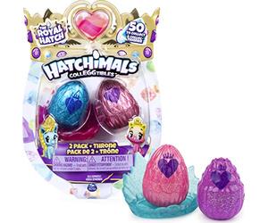 Hatchimals Colleggtibles, Pack de 2 Famille Royale avec Un Trône et 2 Accessoires, pour Les Enfants À partir de 5 Ans