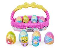 HATCHIMALS CollEGGtibles Panier à Ressort avec 5 et 3 Animaux de Compagnie, Cadeau de Pâques pour Enfants de 5 Ans et Plus