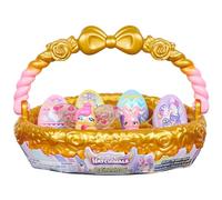 Hatchimals CollEGGtibles, Panier de Printemps Familial Lapin (Or/Rose) avec 6 Personnages, édition 2023, Jouet de Pâques, Jouets pour Filles à partir de 5 Ans