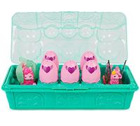 Hatchimals - PACK AVENTURE 10 FAMILLE SURPRISE LAMAS - Boîte Oeufs 10 Figurines à Collectionner - Transport facile - Thème Famille Lamas Fleuristes - Jouet enfant 5 Ans et +