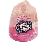 HATCHIMALS PIXIES CRYSTAL FLYERS - 6059523 - Fée volante magique avec socle Rose - Poupée qui vole jouet enfant