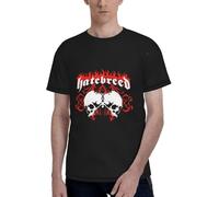 Hatebreedss T-Shirt Full Width Men's Short Sleeved Casual Basic Classic Pullover Tees Manches Courtes(Medium)