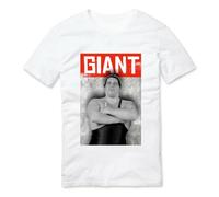 HATEBUTN Andre The Giant Retro Wrestling Hero T Shirt White M