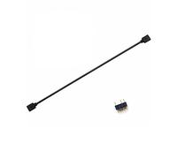 Hatem Câble D'Extension 5V 3 Broches pour Carte MèRe D'Ordinateur Hub Cable Connection Extension ARGB Splitter, Noir