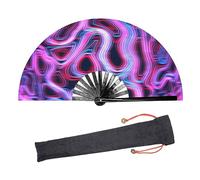 Hatem Éventail à Main Pliable Raves pour Femmes/, pour Performance, Décorations, Danse, Fête de Festival, Facile à Utiliser, Réutilisable