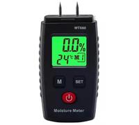 Hatem HumidimèTre pour Bois, DéTecteur D'Humidité NuméRique à Broche, DéTecteur de Fuite D', HumidimèTre Portable pour Bois de Construction, Murs