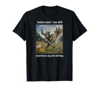 Haters Mad I Can Still Experience Joy and Whimsy Frog Knight T-Shirt