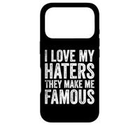 Haters Make Me Famous, Un mème d'influenceur Sarcastique et drôle Coque pour iPhone 17 Pro