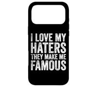Haters Make Me Famous, Un mème d'influenceur Sarcastique et drôle Coque pour iPhone 17 Pro Max
