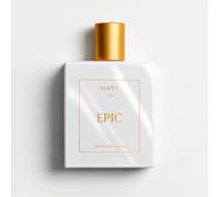 HATF EPIC - Parfum sans alcool au musc/Alcohol-Free Musk Perfume - Luxe éthique & halal/Ethical & Halal Luxury - Made in France - Unisexe 100ml - Élégant cadeau pour lui & elle/Elegant Gift