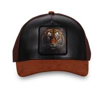 Hatfield Casquette Baseball Tiger Homme - Baseball - Rouge | Noir | Marron - Visière Arrondie Taille unique