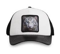 Hatfield Casquette Homme & Femme, Casquette Trucker White Tiger, Ajustable par Snapback, Blanc Taille TU