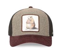 Hatfield Casquette trucker GROUNDHOG Homme - Trucker - Filet Souple - Marron | Gris | Noir | Rouge - Visière Arrondie Taille unique