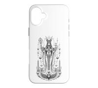 Hathor Sky Goddess Ancienne Egypte Monochrome Art Coque pour iPhone 16 Plus