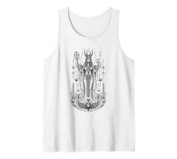 Hathor Sky Goddess Ancienne Egypte Monochrome Art Débardeur