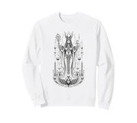 Hathor Sky Goddess Ancienne Egypte Monochrome Art Sweatshirt