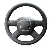 HATHWAY Convient pour Audi A4 (B8) 2004-2012, Housse de Volant avec Coutures, Housse de Volant à Lacets, Housse de Volant antidérapante à Coudre