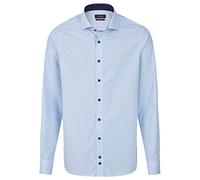 Hatico Chemise d'affaires moderne rayée pour homme, Rayures bleu clair, 48