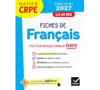Hatier CRPE - Fiches de Français - Epreuve écrite d'admissibilité - 2027 - L3 et M2