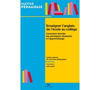 Hatier pédagogie - Enseigner l'anglais de l'école au collège - Line Audin - Hatier - broché - Scolaire / Universitaire