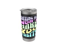 Hating Me Won't Make You Pretty Typographie pastel rétro Gobelet isotherme en acier inoxydable double paroi