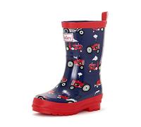 Hatley Bébé garçon Regenstiefel Printed Wellington Rain Boot Bottes de Pluie, Traktor-Red Farm Tractors, 20 EU