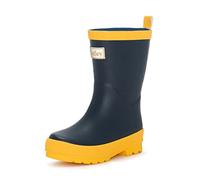 Hatley Classic Rain Boot, Bottes de Pluie Classiques Wellington Garçon - Bleu marine/jaune - 24 EU