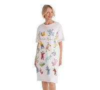 Hatley Déshabillé Crew Short Femme - Multicolore - Bigarré - FR : Taille unique (Taille fabricant : One Size)