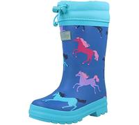 Hatley Garçon Fille Sherpa Lined Printed Wellington Rain Boots Gummistiefel Bateau de Pluie, Prancing Horses, 21 EU