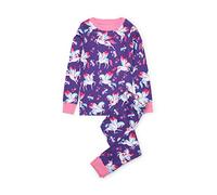 Hatley Girl's Organic Cotton Long Sleeve Printed Pyjama Sets Ensemble, Violet (Rainbow Winged Unicorns 500), 12 Ans Fille