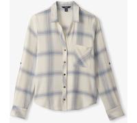 Hatley Hatley Natural Lila Button Down Turquoise Plaid Shirt Natural Small