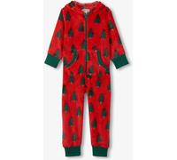Hatley Hatly Red Christmas Trees On Adult Hooded Fleece Jumpsuit