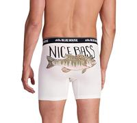 Hatley Little Blue House Men's Novelty Boxer Briefs, Nice Bass, X-Large