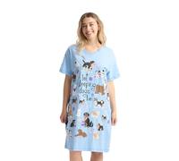 Hatley Little Blue House Women's Nightshirt Nuisette, Violet (Let Sleeping Dogs Lie), Taille Unique Femme