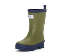Hatley Mixte bébé Regenstiefel Classic Wellington Rain Boot Bateau de Pluie, Grün & Marine-Forest Green & Navy, 20 EU