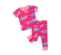 Hatley Organic Cotton Short Sleeve Pyjama Set Bas BBS et Bambins, Licornes Frolicking, 6 Mois Bébé garçon