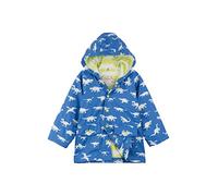 Hatley Printed Raincoat, Veste imperméable Garçon Bleu (Dinosaur Menagerie) 3 ans