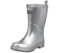 Hatley Printed Wellington Rain Boots, Bottes & bottines de pluie fille, Gris (Silver Shimmer 020), 21 EU