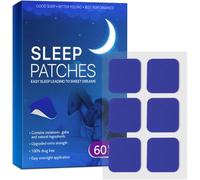 Hatmeo - Patchs d'aide au sommeil, entièrement naturels et extra forts, doux pour la peau, facile à appliquer, pour un sommeil profond et sans effort