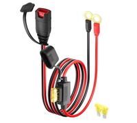 HATMINI Harnais de câble de 1,6 pi GC008 X-Connect M10 (3/8 po) Connecteur de terminal XL, câble de chargeur de batterie intelligent 16AWG, avec 1 fusible de 20A