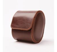 HATOFES Boîte à montres pour homme - Étui à montre enroulable en cuir avec 1 fente - Organiseur de montre avec coussins de montre amovibles - Matériau PU de luxe vintage (1 fente)
