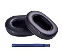 HATOFES Soft Protein Leather Replacement Ear Pads for ATH M50x /M50 /M50xBT /M50RD, Cushions for Audio Technica M40X /M30x /M20x /MSR7 Monitor (1 Pair of Noir Earpads)
