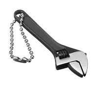 HATOOLHA® Mini clé à molette réglable, 6,3 cm, petite clé à mâchoire en acier pour l'industrie et la réparation automobile (noir)