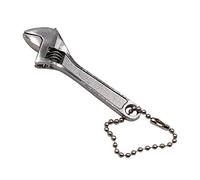 HATOOLHA Mini clé à molette réglable, petite clé à mâchoire en acier de 6,3 cm pour l'industrie et la réparation automobile (argenté)