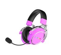 HATOR Hypergang 3 Casque de jeu sans fil - Audio Hi-Res, Hybrid ANC, batterie 45h, audio spatial, Bluetooth & 2,4 GHz, microphone amovible, RVB, suivi de la tête, application SyncHUB - Violet