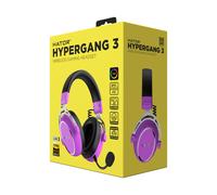 HATOR Hypergang 3 Wireless - Casque Gaming Circum-Aural Bluetooth 5.4/RF 2.4GHz, Micro Boom Unidirectionnel Amovible, 10-44000Hz, 16 Ohm, Batterie 750mAh, Violet