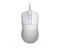 Hator Souris gaming Pulsar 3 – 12 000 DPI, capteur PixArt PMW3311, 6 boutons, ambidextre, blanc