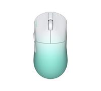 HATOR Quasar 3 Ultima 8K Wireless Souris Gaming sans Fil, 52g Lightweight, PixArt PAW3950 Sensor, 30000 DPI, Optical Switches 100M, 8000Hz, 2.4GHz/Bluetooth 5.4/USB-C, PC/Mac (Blanc/Menthe)