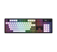 HATOR Skyfall 100 Pro Wireless Clavier Gaming mécanique sans Fil, Silent Mechanical Switches, Hot-Swap, RGB, Gasket-Mount, TFT Screen, 1000Hz, 2.4GHz/Bluetooth/USB-C, PC/Mac, US/ANSI Layout (QWERTY)