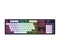 Hator Clavier gamer mécanique sans fil Skyfall 100 Pro RGB (Aurum Linear) Noir/Gris